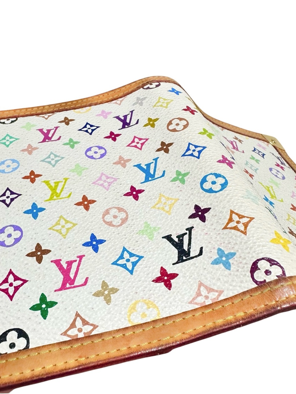 Louis Vuitton Murakami Multicolor White & Vachetta Leather Agenda PM Wallet - Picture 15 of 16